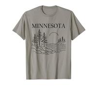 Minnesota City United States Minimalist Travel Souvenir Camiseta