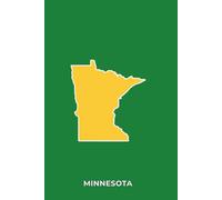 MINNESOTA GREEN AND GOLD - Premium Lined Journal | 6" x 9" | Soft Cover | 120+ Pages - Bold State Colors, Perfect for Game Day & Everyday Notes: A ... Gameday, Sports Season, or Thoughtful Gifts