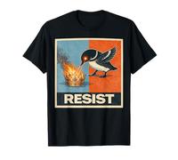 Minnesota Laser Loon Burning Crown Resist No Kings Protesta Camiseta