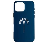 Minnesota Minimalist Vertical Lacrosse Stick Retro LAX Carcasa para iPhone 16 Pro MAX