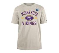 Minnesota Vikings New Era Cap NFL - Camiseta Regular con Estampado de Equipo Desgastado, diseño gráfico de Piedra, Unisex