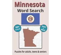 Minnesota Word Search Puzzle Book: Search with Easy to Read Print about Minesota cities, wildlife, parks and more| 6x9 inches, 110 pages | 50+ Puzzles ... Gifts for Vacations, Holidays & Free Times