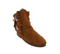 Minnetonka Men's Two Button Hardsole Boot 13 M Brown