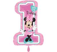 Amscan Globos de foil Minnie Mouse 1st Birthday SuperShape