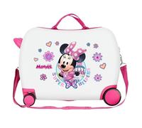 Minnie Flores Maleta Cabalgable ABS Dura Trolley Niños Equipaje De Mano 4R