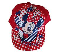 Minnie Maus Gorra de béisbol con diseño de Lunares para niños y niñas, (54, Rojo)