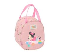MINNIE MOUSE BABY - Bolso Portameriendas, Portatodo, Calidad y Máxima Resistencia, Porta Comida, Recreo, 19x14x22 cm