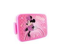 Minnie Mouse - Caja de merienda para niños, guardería, escuela y vacaciones, 16 cm, regalo ideal (Minnie Mouse, rosa), color rosa y melocotón