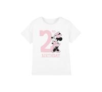 Minnie Mouse Camiseta de cumpleaños número 2 para niñas, Color Blanco, 12-13 años, Blanco, 12-13 años