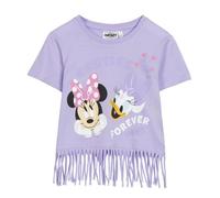 MINNIE MOUSE Camiseta de Manga Corta Infantil Morado - Marca EAN: 8445484499926 - Talla: 7 Años