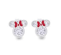Minnie Mouse Conjunto de Piedra Pendientes Plata y Rojo E902851RZWL.PH