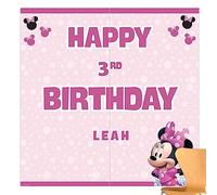 Minnie Mouse Forever - Escena de papel personalizable para fiestas, 65 x 65 pulgadas, rosa, hojas de calcomanías, paquete de 8