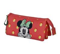 Minnie Mouse Fresh-Estuche Portatodo Triple, Rosa, 23 x 11 cm