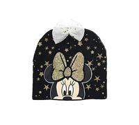 Minnie Mouse - Gorro de invierno con lazo, Negro , 48