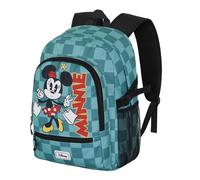 Minnie Mouse Indigo-Mochila Fight Fan 2.2, Turquesa, 31 x 44 cm, Capacidad 24 L