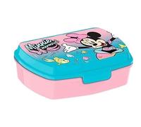 Minnie Mouse - Lonchera para niños, contenedor de almuerzo seguro para alimentos de 18 cm para la escuela, sin BPA, microondas sin tapa, apto para lavavajillas para niñas de más de 3 años