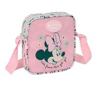 MINNIE MOUSE MINTY - Bandolera Pequeña, Bandolera Infantil, Bolso Niño, Ideal para Niños de 5 a 14 Años, Cómoda y Versátil, Calidad y Resistencia, 16x4x18 cm
