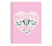 MINNIE MOUSE MINTY - Cuaderno 80 Hojas A5, Tapas Duras, Ideal para Niños de Diferentes Edades, Cómodo y Versátil, Calidad y Resistencia, 15.5x22 cm