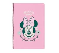 MINNIE MOUSE MINTY - Cuaderno 80 Hojas, Tapas Duras, Ideal para Niños de Diferentes Edades, Cómodo y Versátil, Calidad y Resistencia, 21.5x31 cm