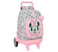 MINNIE MOUSE MINTY - Mochila Grande con Ruedas, Compact Evolución, Extraíble, Ideal para Niños de Diferentes Edades, Cómoda y Versátil, Calidad y Resistencia, 33x22x45 cm