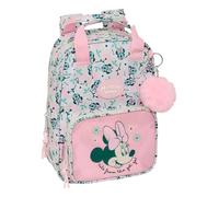 Safta Mochila Infantil MINNIE MOUSE MINTY – Adaptable con asas, tejido reciclable, 20x8x28 cm