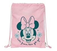 MINNIE MOUSE MINTY - Mochila Saco Plano Junior, Mochila, Ideal para Niños de Diferentes Edades, Cómoda y Versátil, Calidad y Resistencia, 26x34 cm