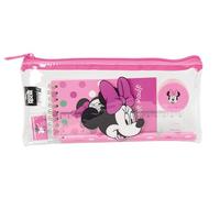 Safta Portatodo Minnie Mouse Minty – Estuche infantil 22,5x10,5 cm, cómodo y resistente