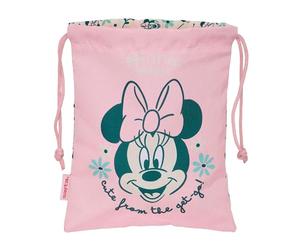 MINNIE MOUSE MINTY - Saquito Merienda Lunch Bag, Portatodo, Calidad y Máxima Resistencia, Porta Comida, Recreo, 20x25 cm