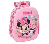 MINNIE MOUSE - Mochila Escolar, con Diseño 3D, Ideal para Niños de Diferentes Edades, Cómoda y Versátil, Calidad y Resistencia, 27x10x33 cm