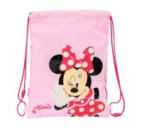 MINNIE MOUSE NAIVE - Mochila Saco Plano Junior, Mochila, Ideal para Niños de Diferentes Edades, Cómoda y Versátil, Calidad y Resistencia, 26x34 cm