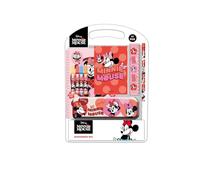 Safta - Set de escritura Minnie Mouse Naive - Estuche metálico y plumier 27x3x37.5 cm