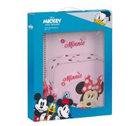 MINNIE MOUSE NAIVE - Set de Regalo, Estuche Regalo, Pack de 3, Set de Papelería, Especial Regalo, 28x6x35 cm