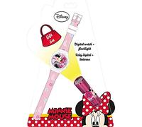 Minnie Mouse- Reloj, Linterna (Kids Euroswan WD16848)