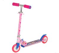 Disney Minnie Mouse Patinete Plegable 2 Ruedas máx. 50 kg + 5 años, Base Antideslizante, 65x30x75-82 cm, Materiales, Ruedas antipinchazos, Freno Trasero, Manillar Ajustable en Altura (77773)