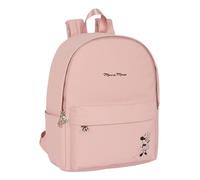 MINNIE TEEN MISTY ROSE - Mochila para Portátil 14.1", Ideal para Jóvenes de Diferentes Edades, Cómoda y Versátil, Calidad y Resistencia, 31x16x40 cm, Color Rosa Pastel