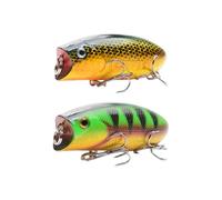 Minnow Fishing Lures Kits Water Surface Lifelike Fake CEIT Bionic Simulation CEIT with Treble Hook for Freshwater Saltwater Fishing Crankbaits Trout Bass Lures (en inglés)