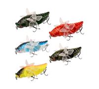 Minnow Fishing Lures Kits Water Surface Lifelike Fake CEIT Bionic Simulation CEIT with Treble Hook for Freshwater Saltwater Fishing Crankbaits Trout Bass Lures (en inglés)