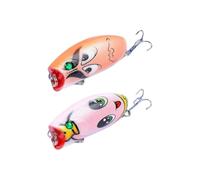 Minnow Fishing Lures Kits Water Surface Lifelike Fake CEIT Bionic Simulation CEIT with Treble Hook for Freshwater Saltwater Fishing Crankbaits Trout Bass Lures (en inglés)