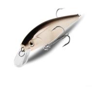 Minnow - Señuelo de pesca para lubina y lucio con cuentas de traqueteo de perfil de suspensión y ojos holográficos 3D para apoyar estrategias de pesca adaptativas (E)
