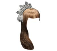 MinnowXY Aro de pelo con pinchos de flores, accesorios vintage para el cabello para boda, diadema de novia, accesorios para fotos de novia