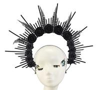 MinnowXY Diadema de flores con pinchos, diadema HaloCrown