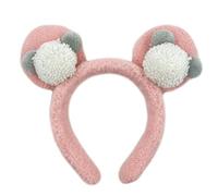 MinnowXY Diadema de oso de peluche con orejas de oso para mujeres y niñas, diadema de felpa de dibujos animados