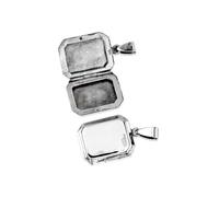 Minoplata Colgante guarda fotos rectangular 21mm x 17mm de Plata de ley 925