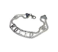 Minoplata Pulsera de Mujer con Nombre de Plata de Ley, es una Joya Preciosa Que Podemos Personalizar con el Nombre o la Palabra Que tú Quieras