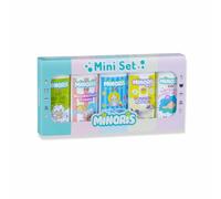 Minoris Bienvenido Bebé: Kit Mini 5×50 ml - Cuidado Bio, Natural y Suave para Mamá y Recién Nacido | Hipoalergénico, Vegano | Idea de Regalo para Bebés y Madres
