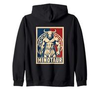 Minotauro Bestia Mítica Guerrero Laberinto Griego Sudadera con Capucha