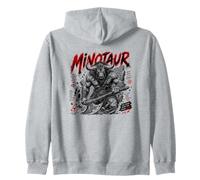Minotauro Laberinto de Sangre Monstruo Griego Antiguo Sudadera con Capucha