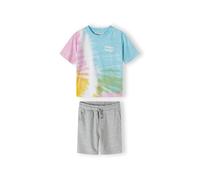 MINOTI Conjunto azul oscuro / gris moteado / rosa / blanco 98-104 azul oscuro / gris moteado / rosa / blanco