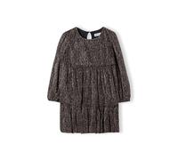 MINOTI Vestido marrón claro / negro 104-110 marrón claro / negro