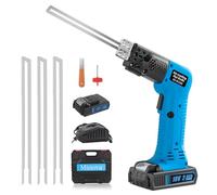 MINOVA Cuchillo caliente eléctrico inalámbrico Pro de refrigeración por aire, kit de herramientas de corte de espuma de 6 pulgadas, 3 cuchillas con estuche resistente y una batería de 18 V 2.0 Ah para